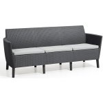 Allibert SALEMO 3 seater sofa grafit – Hledejceny.cz