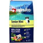 Ontario Senior Mini Fish & Rice 6,5 kg – Zboží Mobilmania
