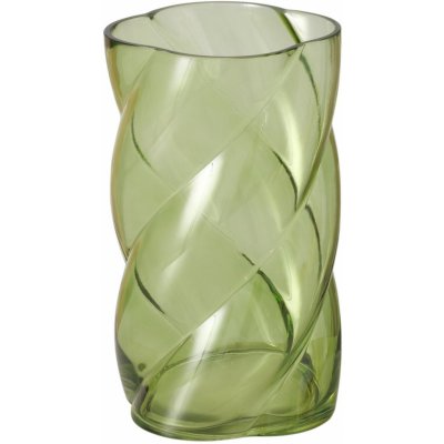 Boltze Home Skleněná váza s leskem, 20 cm, CURVO zelený – Hledejceny.cz