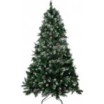 Stromček MagicHome Vianoce Albero, jedľa, zasnežené konce, so šiškami, 180 cm – Hledejceny.cz