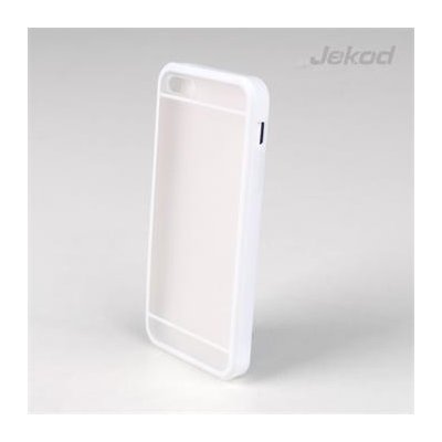 Pouzdro JEKOD TPU + Protect Ochranné iPhone 5 5S bílé