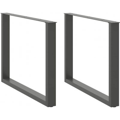 Omaxi 311375 Nohy k jídelnímu stolu ve tvaru U 2 ks antracitové 100 x 72-73 cm ocelové – Zboží Mobilmania
