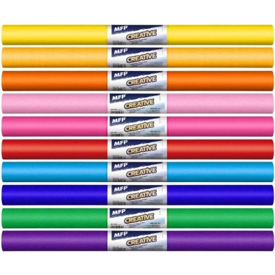 Krepový papír MFP 50x200cm, 10 ks duha – Hledejceny.cz