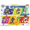 Dřevěná hračka Trefl vkládačka s úchyty Paw Patrol 295 x 22 cm 8 dílků