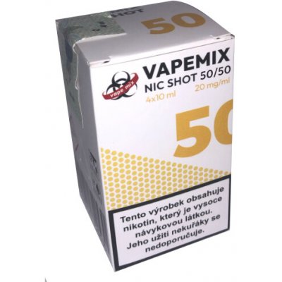 VapeMix NIC SHOT 50/50 4x10ml 20mg – Zboží Mobilmania