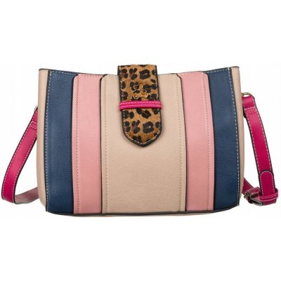 Lulucastagnette růžová vícebarevná crossbody kabelka sonita col-3