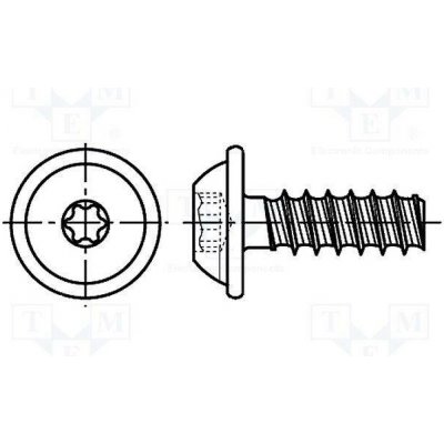 BOSSARD 3187109 Vrut; pro plasty; 2,2x5; Hlava: kulatá; Torx® PLUS; 6IP; ocel; zinek – Hledejceny.cz