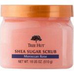 Tree Hut Shea Sugar Scrub Moroccan Rose cukrový tělový peeling Moroccan Rose 510 g – Zbozi.Blesk.cz