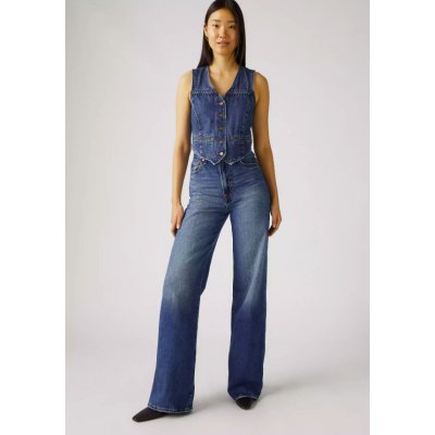 Levi´s® dámské džíny Ribcage Wide Leg A6081-0012 Modrá – Zbozi.Blesk.cz