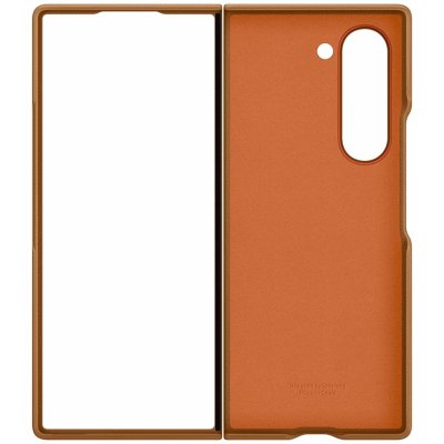 Samsung Galaxy Z Fold6 Ochranný kryt z veganské kůže Brown EF-VF956PAEGWW – Zboží Živě
