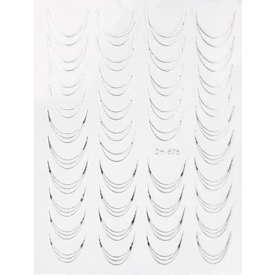 Starnails Samolepky na nehty French Silver DH-808 – Hledejceny.cz