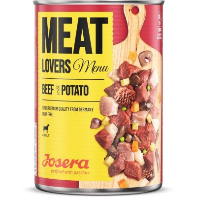 Josera Meat Lovers Menu Beef with Potato 400 g – Zboží Mobilmania