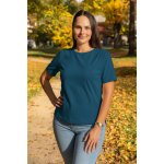 Jsem máma Bavlněné kojicí tričko se skrytými zipy petrolejové – Sleviste.cz