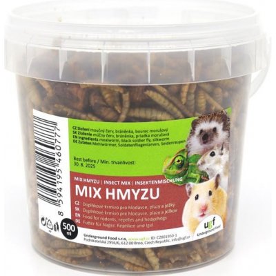 Underground Food Hmyz sušený mix 500ml/80g – Zboží Mobilmania
