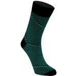 Pánské vzorované bavlněné ponožky tyrkysový proužek – Zboží Mobilmania