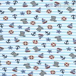 Úplet s pruhy a námořnickým motivem – Sleviste.cz