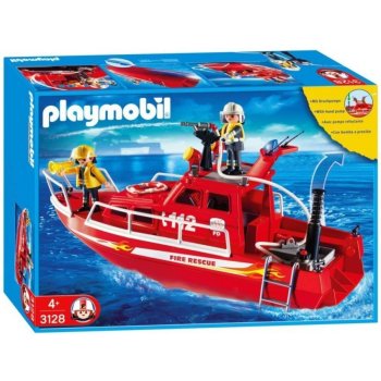 Playmobil 3128 Hasičská loď s vodním dělem