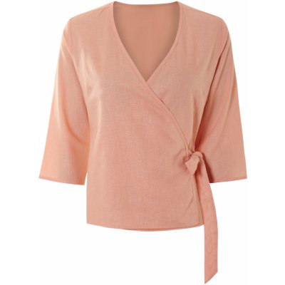 Esmara dámská lněná blůza korálová – Zboží Dáma