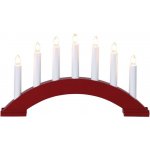 Eglo 410446 Vánoční svícen BEA 7xE10 3W 230V červená EG410446 – Hledejceny.cz