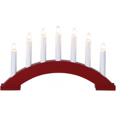 Eglo 410446 Vánoční svícen BEA 7xE10 3W 230V červená EG410446 – Hledejceny.cz