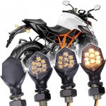 JMTBNO 4ks LED motocyklová směrová světla 12V 9 LED univerzální 2835 SMD mini vodotěsná M8 s – Sleviste.cz