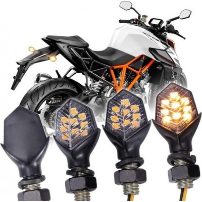 JMTBNO 4ks LED motocyklová směrová světla 12V 9 LED univerzální 2835 SMD mini vodotěsná M8 s – Sleviste.cz