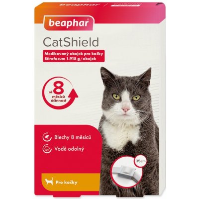 CatShield medikovaný obojek pro kočky 1,918 g 35 cm – Zbozi.Blesk.cz