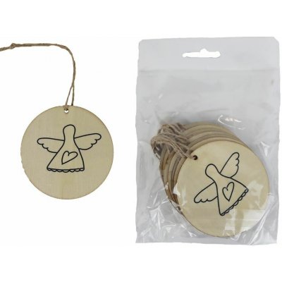 Visačka s andílkem, 10 ks D7861 – Zboží Živě