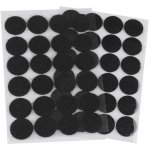 Suchý zip samolepicí kolečka Ø25 mm, malé, 2 černá – Zboží Mobilmania