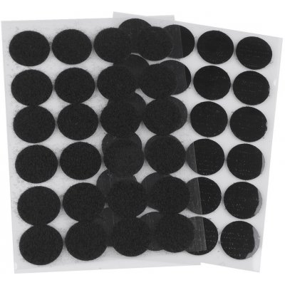 Suchý zip samolepicí kolečka Ø25 mm, malé, 2 černá – Zboží Mobilmania