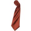 Kravata Premier Saténová kravata Colours kaštanová