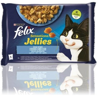 Felix Sensations Rybí příchutě v želé 4 x 85 g – Zbozi.Blesk.cz