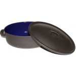 BELIS Smaltovaný oválný pekáč s poklicí 32 x 24 x 11 cm 6.5 l BSE 87232-67B00003 – Zboží Dáma