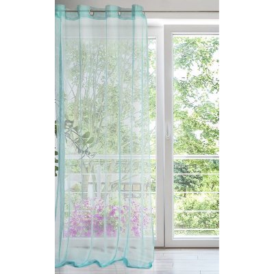 HOTOVÁ ZÁCLONA ANIKA 140 X 250 CM TYRKYSOVÝ – Hledejceny.cz