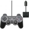 Gamepad PSko Drátový ovladač pro PS1 a PS2 černý 5093