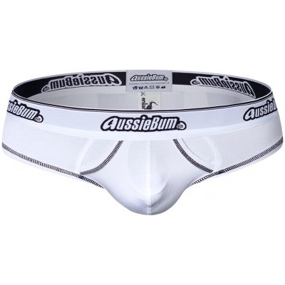 AussieBum pánské Push Up Slipy AussieBum Enlarge 2.0 white Brief bílá