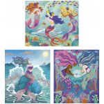 Janod Atelier Kreativní sada Mini Mořské panny Třpytivé písky – Zboží Dáma