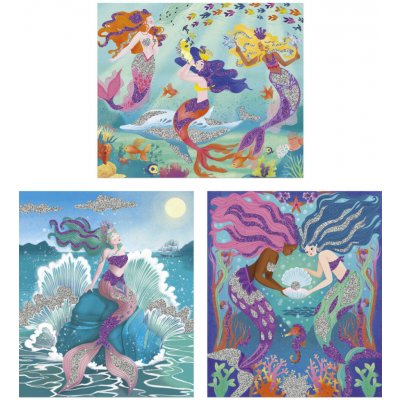 Janod Atelier Kreativní sada Mini Mořské panny Třpytivé písky – Zboží Dáma