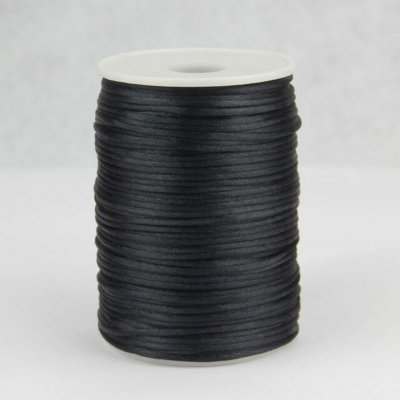 Pro Háčkování Saténová šňůrka černá 5 m – Zboží Mobilmania