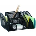 Drátěný stolní zásobník Office Set, 6 přihrádek - černý – Hledejceny.cz