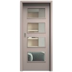 Sapeli Swing Komfort M49 posuvné taupe 60 x 197 cm Čiré sklo – Hledejceny.cz