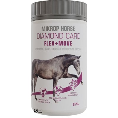 MIKROS Horse Diamond Care Flex + Move Doplňkové krmivo pro vitalitu pohybového aparátu 1,5 kg – Zboží Dáma