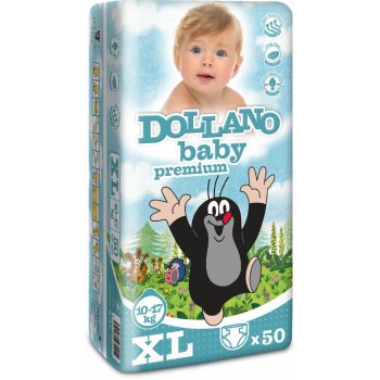 DOLLANO Baby Premium XL 10-17 kg 50 ks