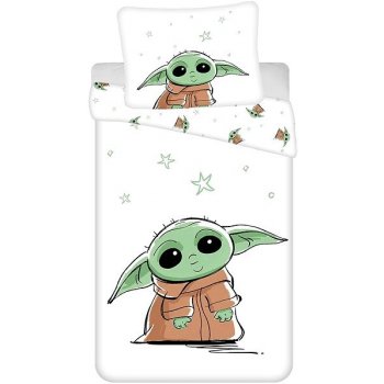 Jerry Fabrics povlečení Star Wars BABY YODA 140x200 70x90