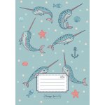 Happy Spirit Školní sešit 424 Narvalové Sešity – Zboží Dáma