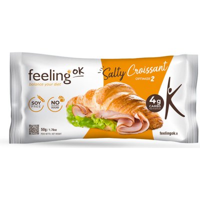 Keto croissant slaný Feeling OK 50 g – Zbozi.Blesk.cz
