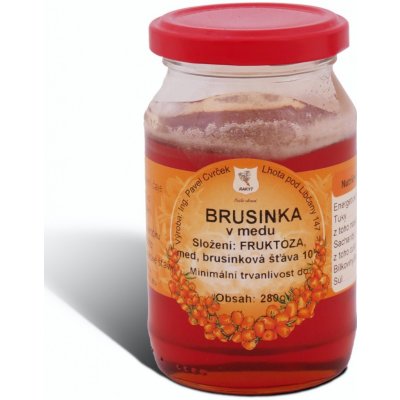 Cvrček Brusinka v medu 250 g