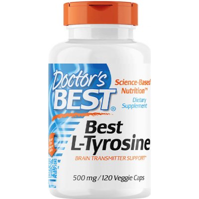 Doctor's Best L-Tyrosine 500 mg 120 Kapslí – Hledejceny.cz