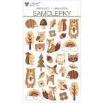 Anděl plastické samolepky lesní zvířátka 14 x 25 cm 15101 – Zboží Dáma