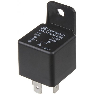 SPÍNACÍ relé 24V, 40A s úchytem, 46021 – Hledejceny.cz